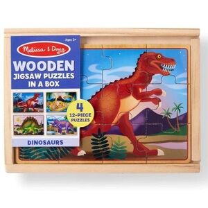 Melissa & Doug Dinosaur Wooden Puzzle Set